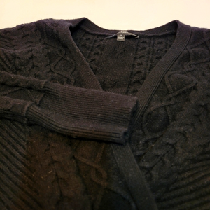 Lulus Faux Wrap Black Sweater, Size‎ S